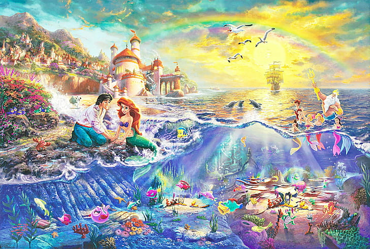 Ariel The Little Mermaid 1080p 2k 4k 5k Hd Wallpapers Free Download Wallpaper Flare