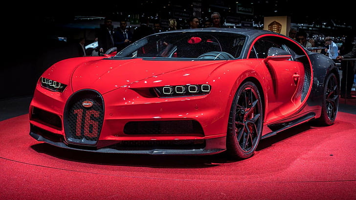 HD wallpaper: Buggati, car, car show, Bugatti Chiron, vehicle, red, sports  car | Wallpaper Flare
