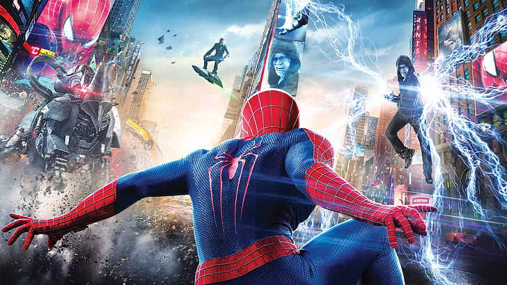 2014 movie, The Amazing Spider-Man 2, amazing spiderman illustration, HD wallpaper