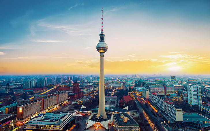 Germany, sky, Berlin, city, cityscape
