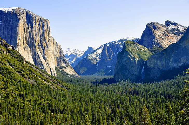 El Capitan, 4k, apple, OSX, mountains, forest, Yosemite, 5k, HD wallpaper