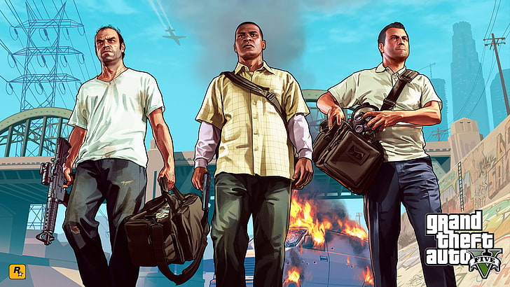 Grand Theft Auto 5 wallpaper, Grand Theft Auto V, video games