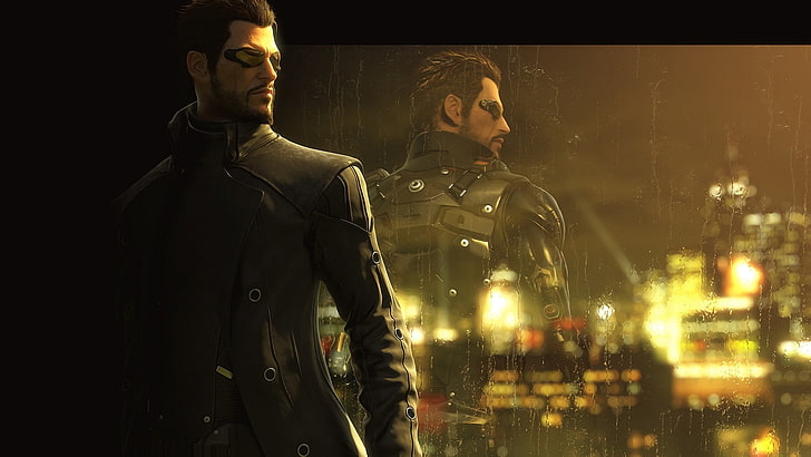 Deus Ex: Mankind Divided, night, city, architecture, adult, HD wallpaper