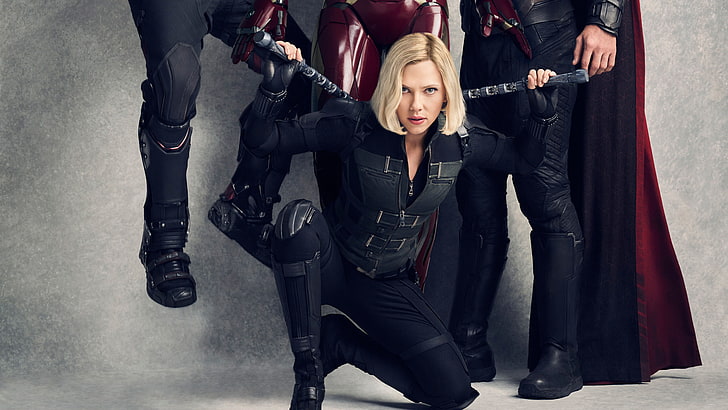 Natasha Romanoff, Black Widow, Avengers: Infinity War, 4K, Scarlett Johansson, HD wallpaper