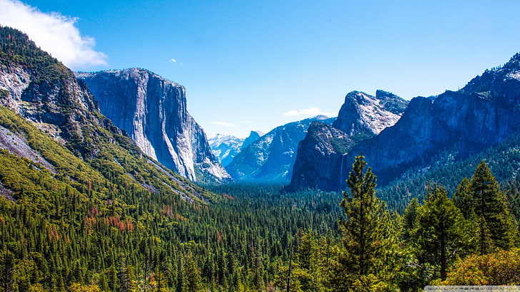 mountains, Yosemite Valley, beauty in nature, scenics - nature, HD wallpaper