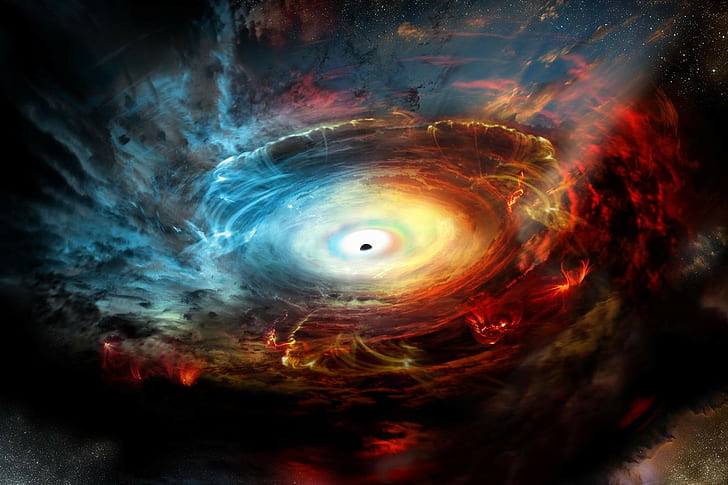 black holes, space, space art, digital art