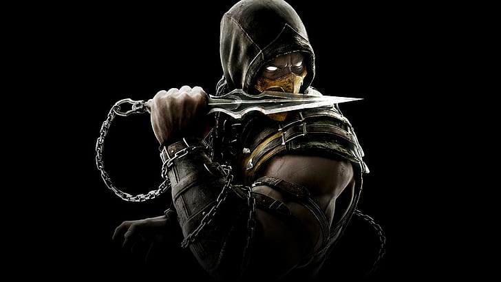 Mortal Kombat, Mortal Kombat X, simple background, video games
