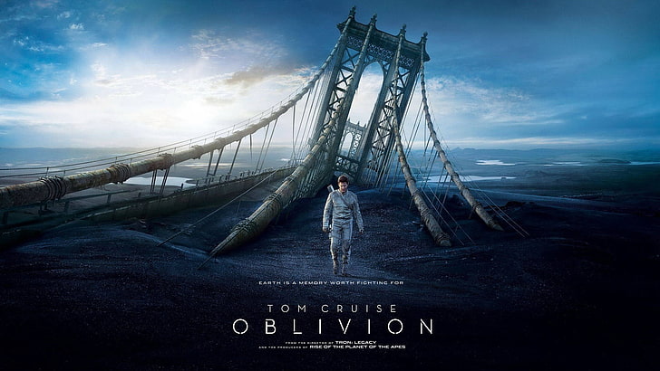 Tom Cruise Oblivion wallpaper, movies, Oblivion (movie), sky, HD wallpaper