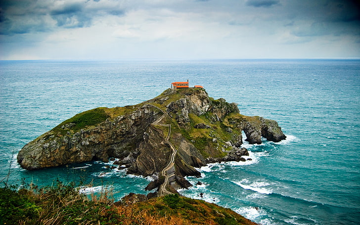 Gaztelugatxe Is An Island Off The Coast Of Biscay Belonging To The Municipality Of Bermeo, Basque Country, Spain