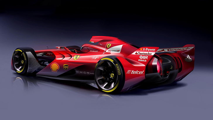 Hd Wallpaper Ferrari Ferrari F1 Concept Formula One Formula 1 Car Red Wallpaper Flare