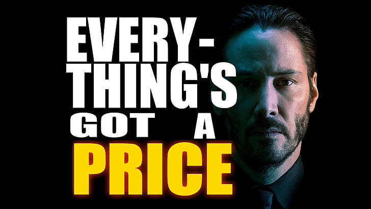 HD wallpaper: John Wick, movie characters, Keanu Reeves, quote, simple,  text | Wallpaper Flare