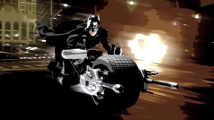 HD wallpaper: white and black motorcycle toy, movies, Batman, The Dark  Knight | Wallpaper Flare