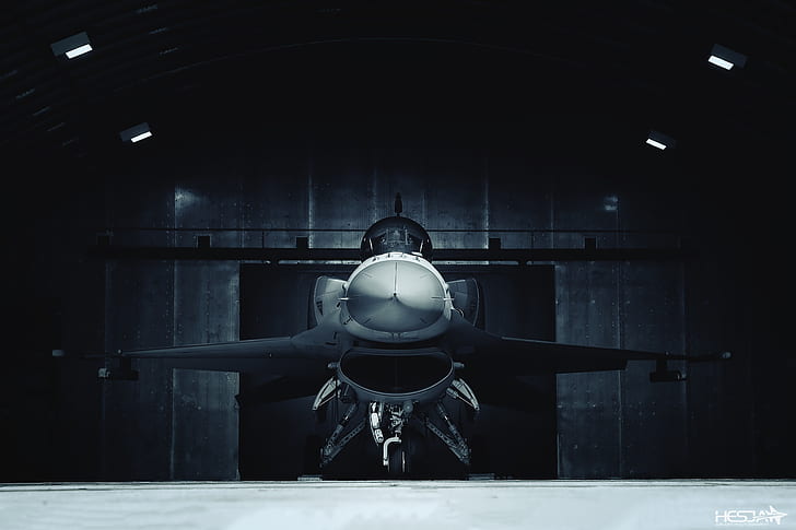 Hangar, F-16, F-16 Fighting Falcon, Chassis, Polish air force, HD wallpaper