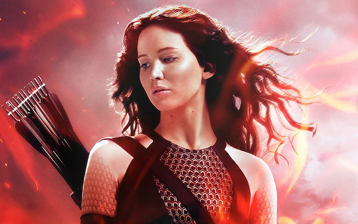 Katniss in The Hunger Games Catching Fire, the hunger games movie character