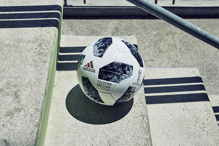 balls, soccer ball, Adidas, FIFA World Cup, high angle view, HD wallpaper