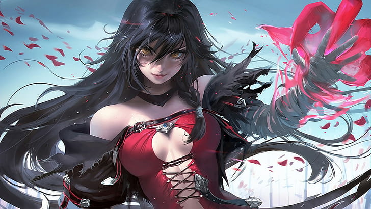 Hd Wallpaper Warrior Anime Anime Art Anime Girl Warrior Woman