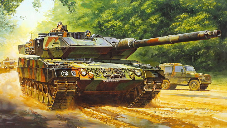 Leopard, Germany, German main battle tank, 2A6, HD wallpaper