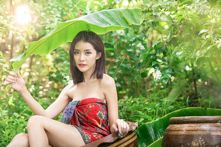 model, women, Thai, Asian, face, HD wallpaper