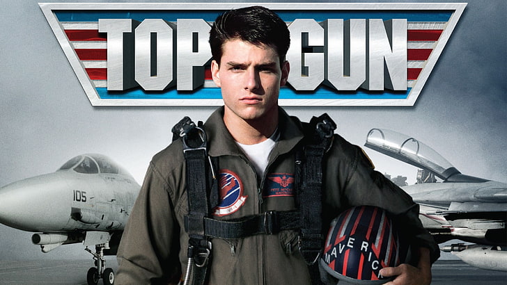 men's black leather jacket, Tom Cruise, actor, Top Gun , F-14 Tomcat