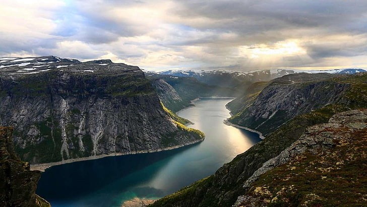 sorfjord, norway, trolltunga, europe, scenics - nature, water, HD wallpaper