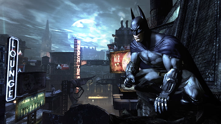 Batman digital wallpaper, video games, Batman: Arkham City, digital art, HD wallpaper
