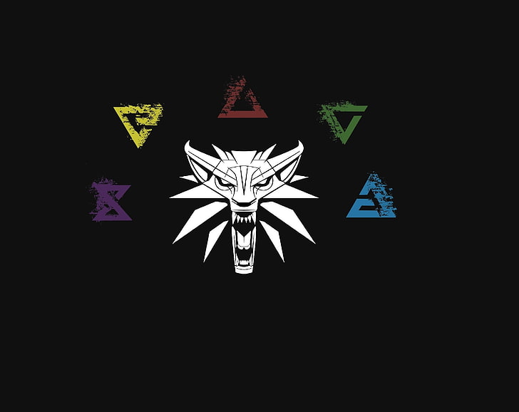 white animal clip art, The Witcher, off-center, The Witcher 3: Wild Hunt, HD wallpaper
