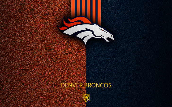 Football, Denver Broncos, Emblem, Logo, NFL, HD wallpaper