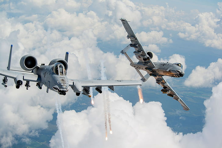 USA, military, Fairchild Republic A-10 Thunderbolt II, military aircraft, HD wallpaper