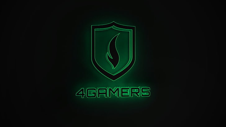 4Gamers, communication, text, green color, illuminated, sign, HD wallpaper