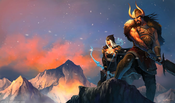Video Game, League Of Legends, Ashe (League Of Legends), Tryndamere (League of Legends), HD wallpaper