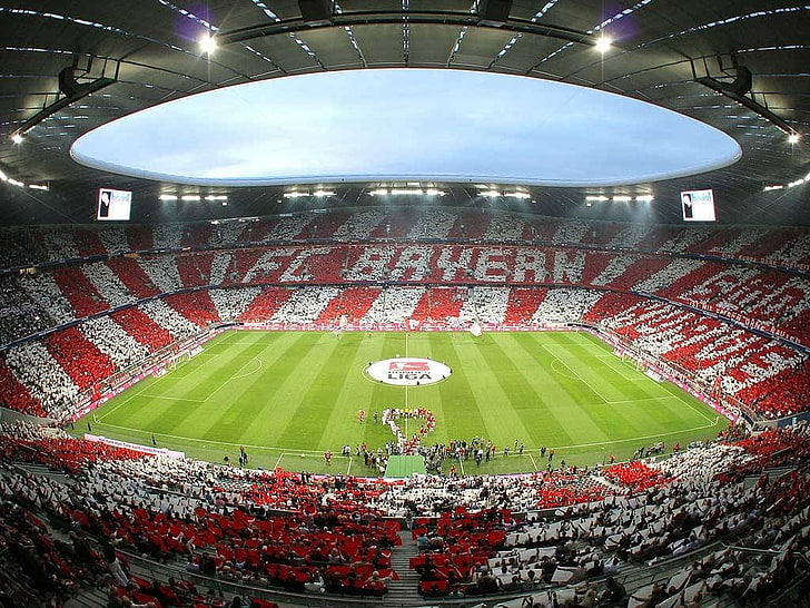 soccer stadium, FC Bayern , Allianz Arena , sport, team sport