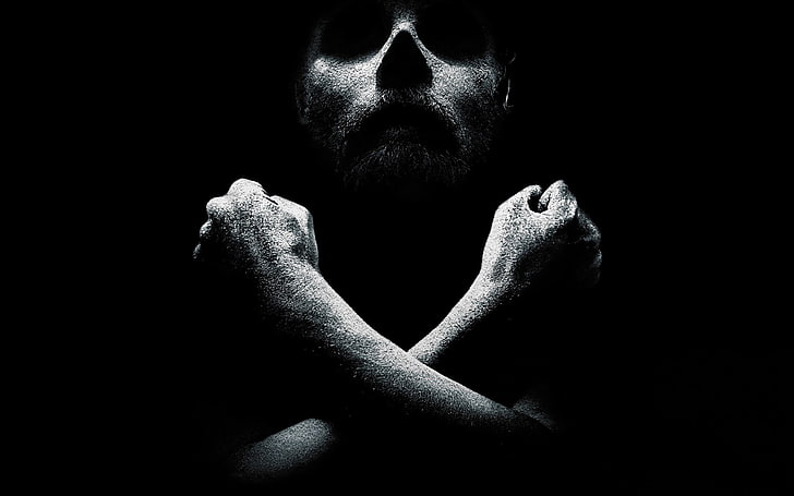 man crossing hands grayscale photography, Black Sails, Starz, HD wallpaper