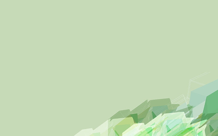 green and white abstract wallpaper, abstraction, vector, illustration, HD wallpaper