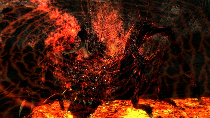 HD wallpaper: woman in lava animated wallpaper, Dark Souls, fire - Natural  Phenomenon | Wallpaper Flare