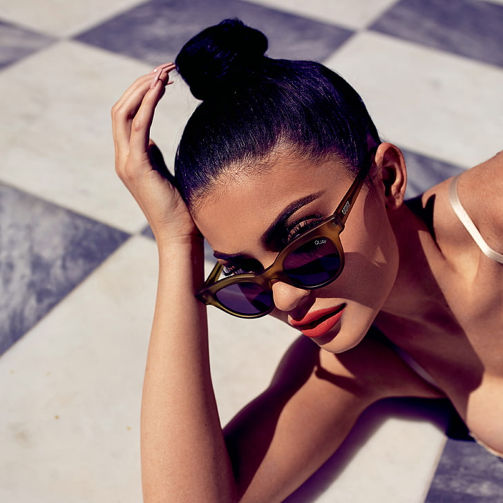 Sunglasses, Photoshoot, Kylie Jenner, Quay Australia, 4K
