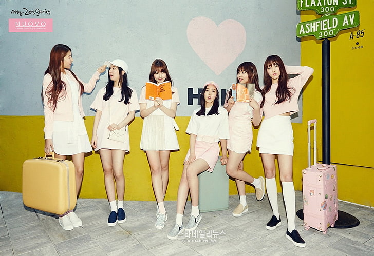 Gfriend, K-pop, South Korea, Idol, music, women, Asian, group of people, HD wallpaper