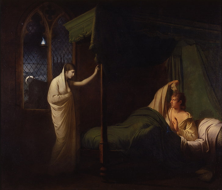 Joseph Wright, classic art, adult, two people, young adult