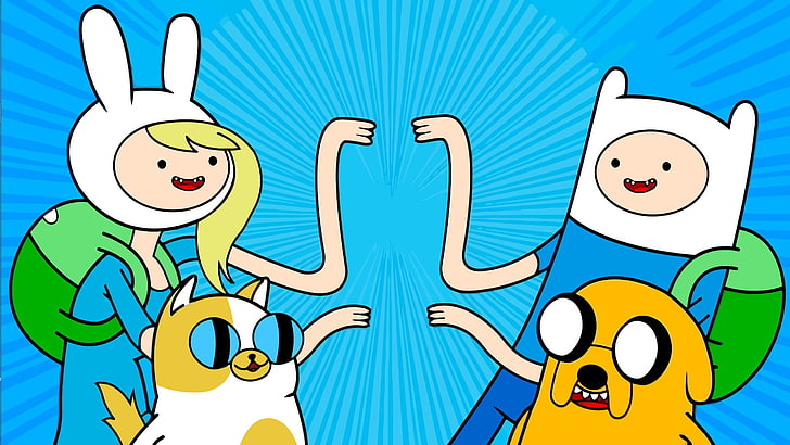 Adventure Time wallpaper, Finn the Human, Jake the Dog, Fionna the Human, HD wallpaper
