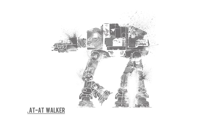 Star Wars At-At Walker wallpaper, fan art, spaceship, communication, HD wallpaper