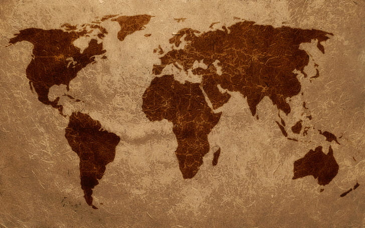 globe, map, world map, brown