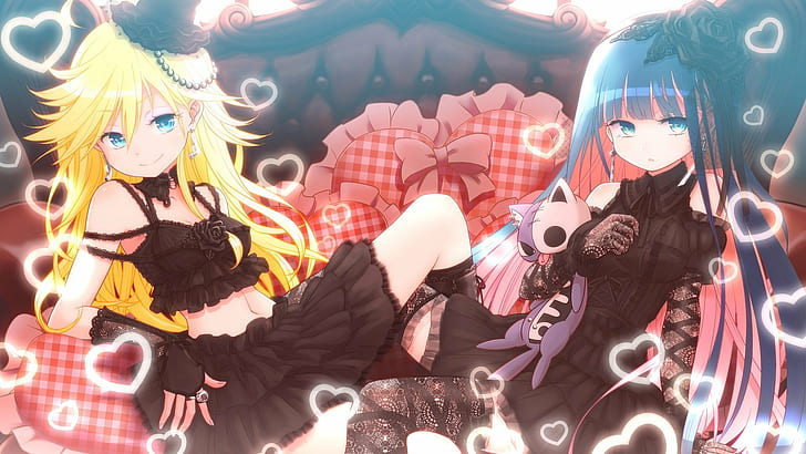 1920x1080 px Anarchy Panty Anarchy Stocking anime Anime Girls Panty And Stocking With Garterbelt Abstract Other HD Art, HD wallpaper