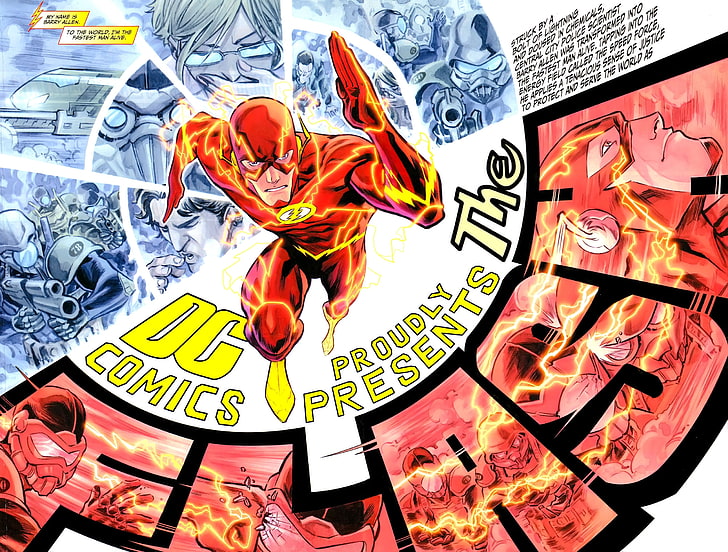 DC The Flash wallpaper, DC Comics, superhero, Francis Manapul, HD wallpaper