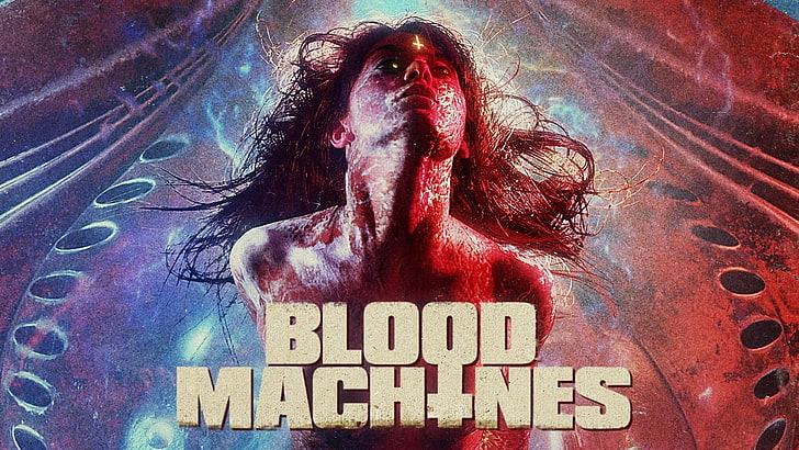 Blood Machines, Retro style, women, Film posters, Carpenter Brut, HD wallpaper