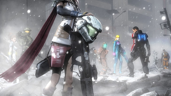 Bodysuit, Claire Farron, Commander Shepard, Dead Space, Final Fantasy, HD wallpaper