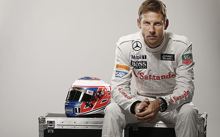 Jenson Button Formula One, HD wallpaper