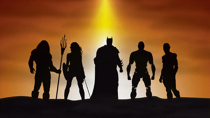 Movie, Justice League, Aquaman, Batman, Cyborg (DC Comics), HD wallpaper