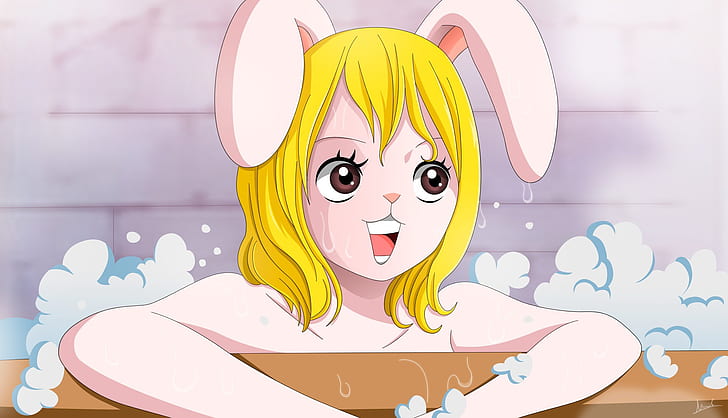 kawaii, game, fighter, One Piece, anime, bath, blonde, asian