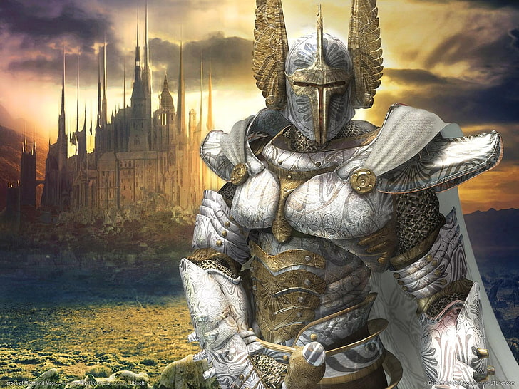 gold and silver knight, Heroes of Might And Magic 5, video games
