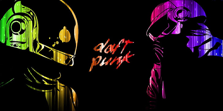 music, Daft Punk, night, illuminated, lighting equipment, dark, HD wallpaper