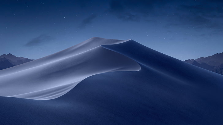 untitled, dusk, Mojave, California, desert, USA, blue, sky, star - space, HD wallpaper